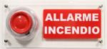 DF-POLIXFIRE • Targa in Plexiglass con scritta “ALLARME INCENDIO”