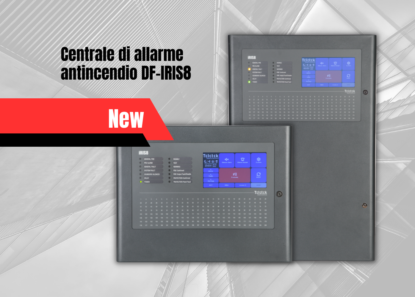 Il catalogo DetFire si arricchisce: arriva la nuova Centrale di allarme antincendio DF-IRIS8