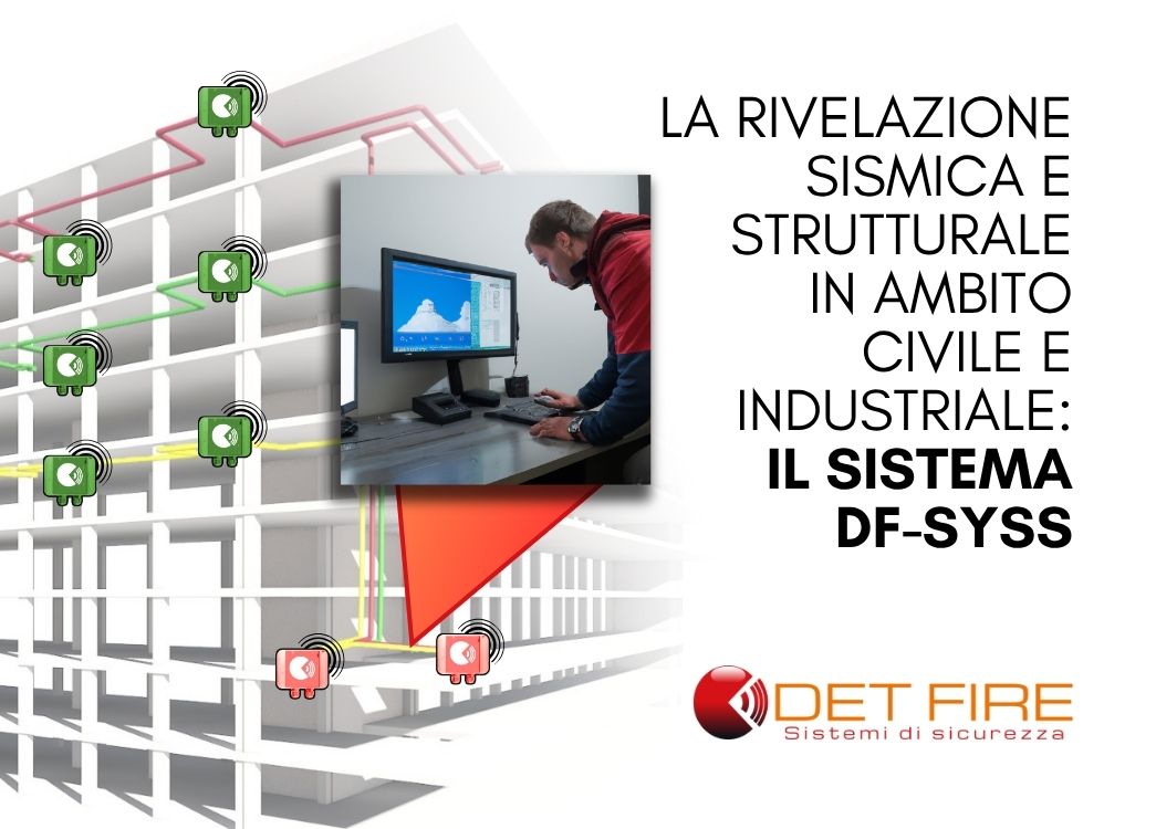 Sistema DF-SYSS di Det Fire con trasduttori DF-TV1 e DF-TV3 per il monitoraggio sismico e strutturale di ponti, gallerie e infrastrutture industriali. Sistema DF-SYSS di Det Fire con trasduttori DF-TV1 e DF-TV3 per il monitoraggio sismico e strutturale di ponti, gallerie e infrastrutture industriali.